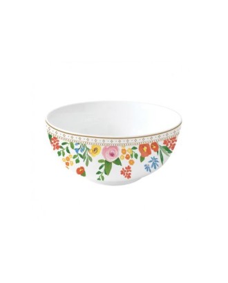 Bol din portelan, 15 cm, Boho Flowers - SIMONA'S COOKSHOP